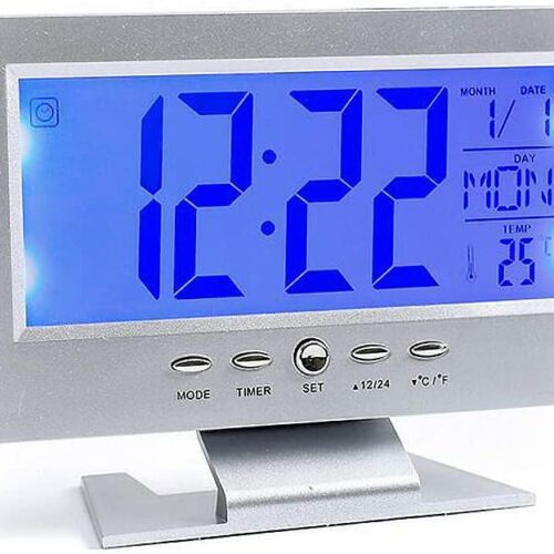 Ceas cu ecran LCD DS 8082 Argintiu 1